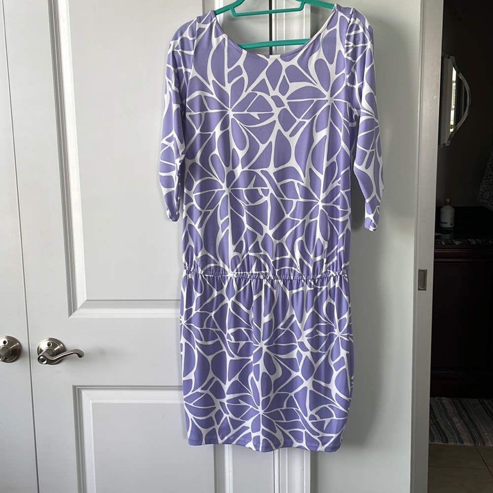Tori Richard Purple Link Dress Size Medium